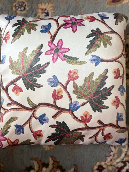 Kashmiri Embroidery Print Cushion Cover